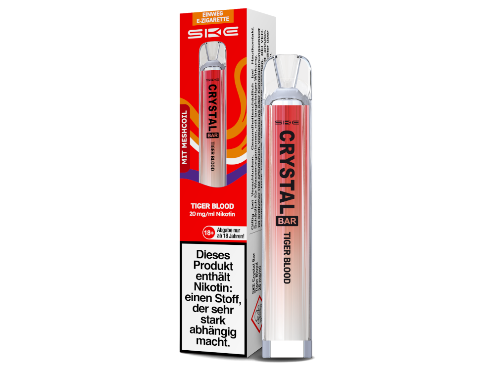 SKE - Crystal Bar Einweg E-Zigarette - Apple Peach