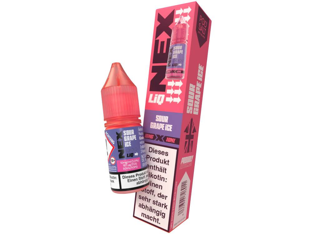 Pod Salt - NexLiq - Nikotinsalz Liquid - Sour Grape Ice