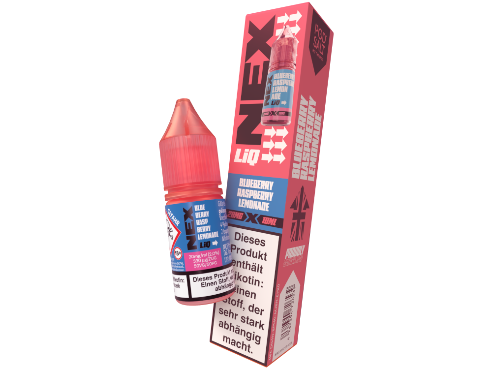 Pod Salt - NexLiq - Nikotinsalz Liquid - Blueberry Raspberry Lemonade