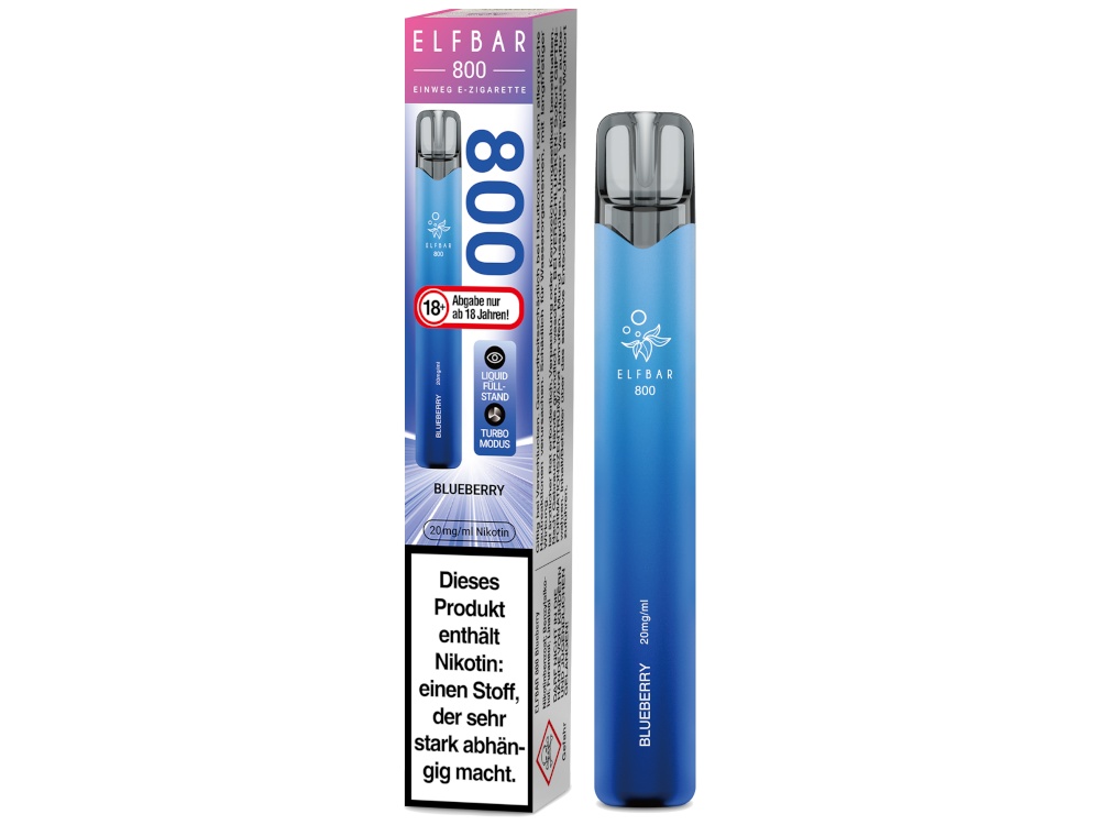 Elfbar 800 Einweg E-Zigarette - Blueberry Elfbar 800 Einweg E-Zigarette - Blueberry