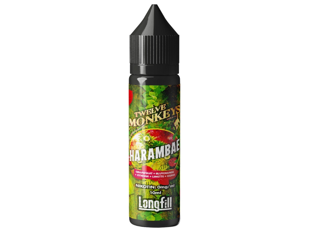 Twelve Monkeys - Longfills 10ml - Harambae Twelve Monkeys - Longfills 10ml - Harambae