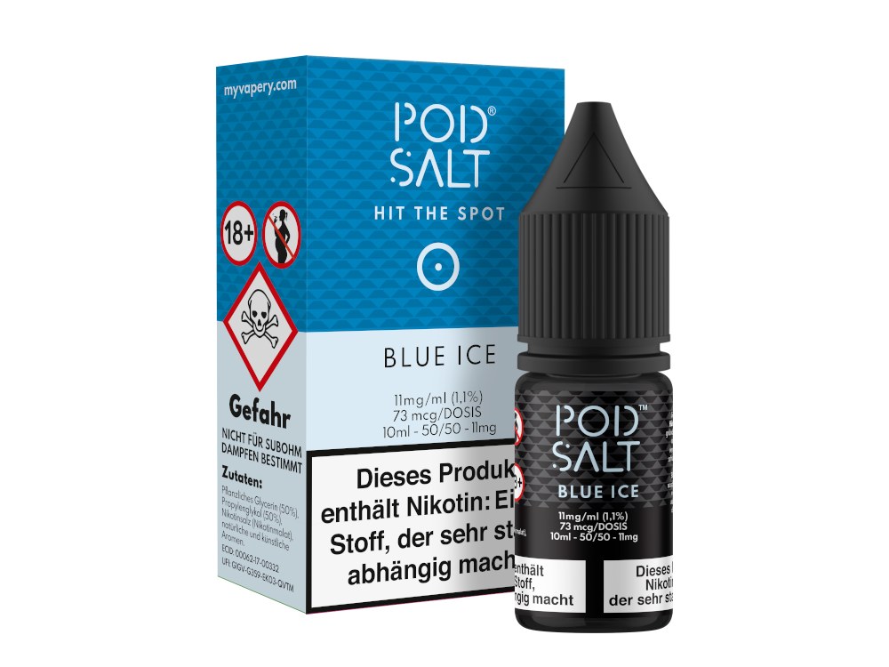 Pod Salt - Blue Ice - Nikotinsalz Liquid Pod Salt - Blue Ice - Nikotinsalz Liquid