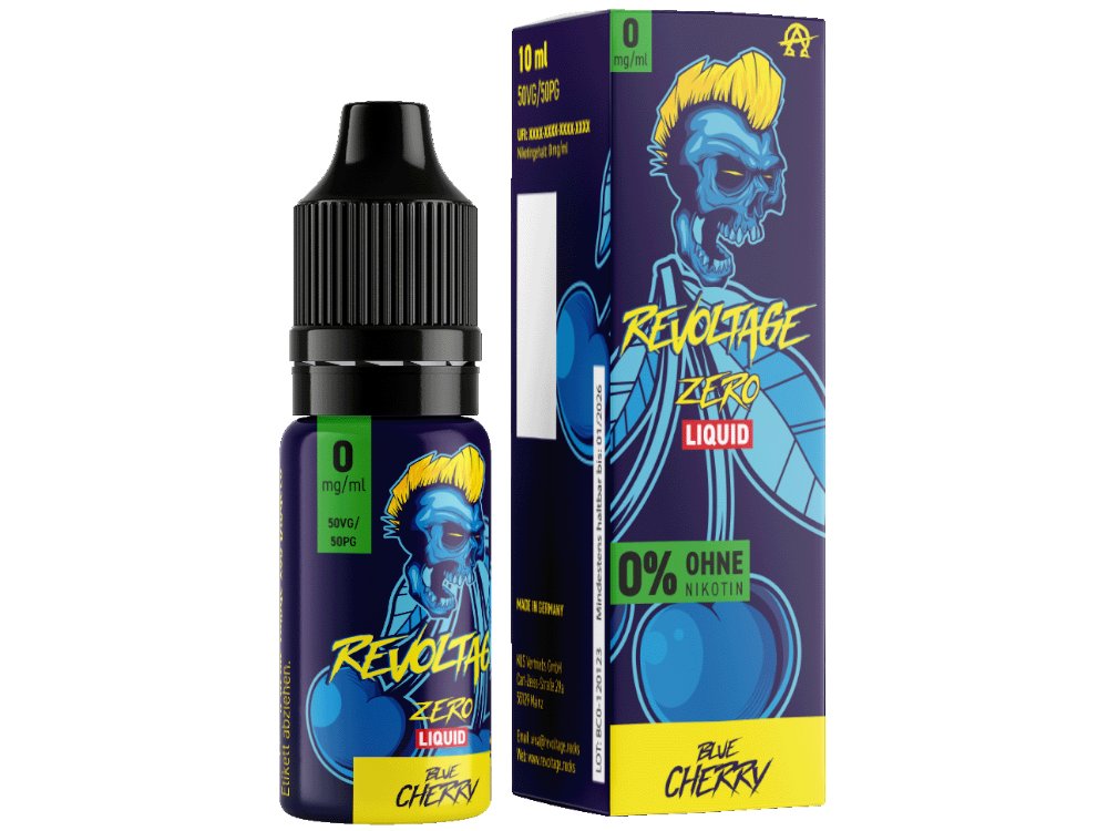 Revoltage - Hybrid Nikotinsalz Liquid - Blue Cherry Revoltage - Hybrid Nikotinsalz Liquid - Blue Cherry