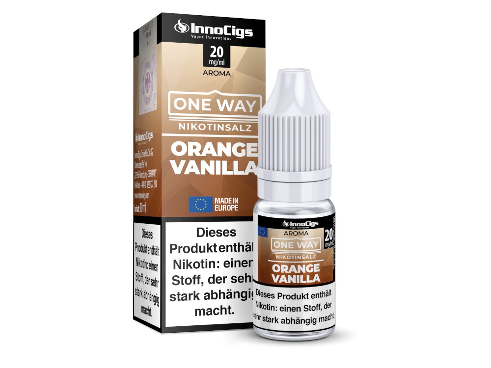 InnoCigs - One Way - Orange Vanilla - Nikotinsalz Liquid InnoCigs - One Way - Orange Vanilla - Nikotinsalz Liquid