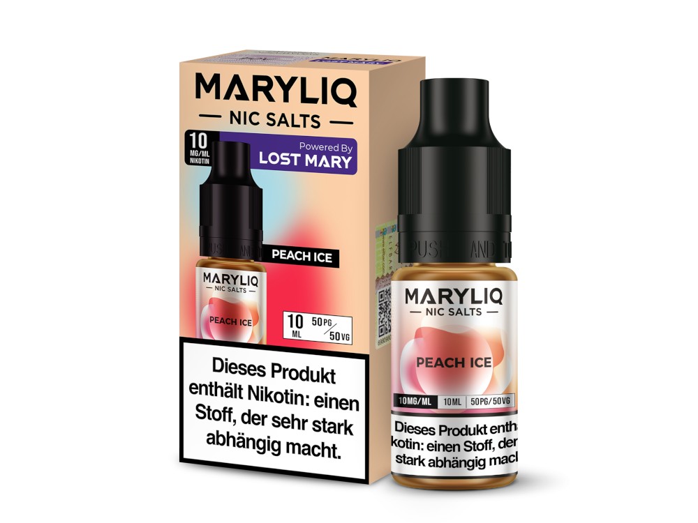 MARYLIQ - Nikotinsalz Liquid - Peach Ice MARYLIQ - Nikotinsalz Liquid - Peach Ice