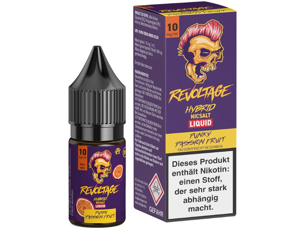 Revoltage - Hybrid Nikotinsalz Liquid - Punky Passion Fruit Revoltage - Hybrid Nikotinsalz Liquid - Punky Passion Fruit