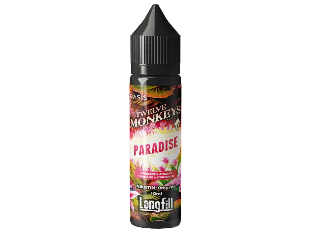 Twelve Monkeys - Longfills 10ml - Paradise Twelve Monkeys - Longfills 10ml - Paradise