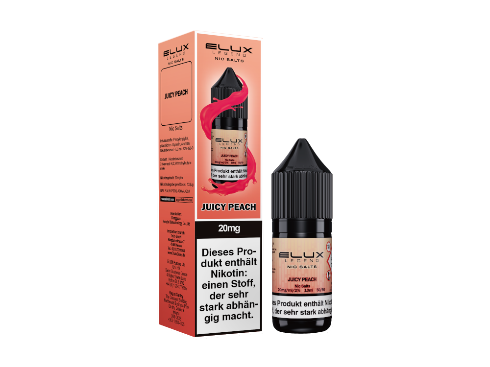 Elux - Nikotinsalz Liquid  - Juicy Peach