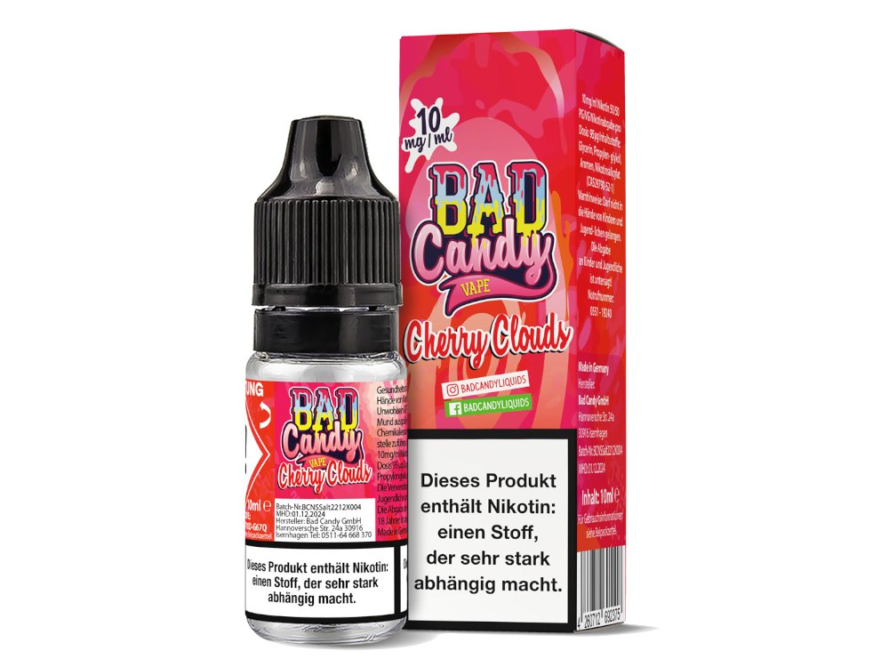 Bad Candy Liquids - Cherry Cloud - Nikotinsalz Liquid Bad Candy Liquids - Cherry Cloud - Nikotinsalz Liquid