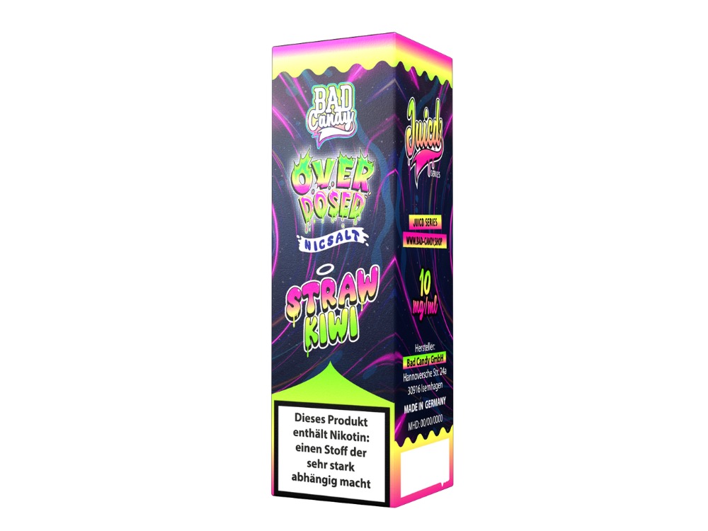 Bad Candy Liquids - Juicd - Nikotinsalz Liquid - Straw Kiwi Bad Candy Liquids - Juicd - Nikotinsalz Liquid - Straw Kiwi
