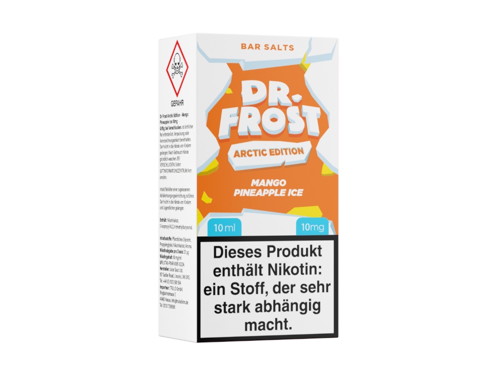 Dr. Frost - Arctic Edition - Nikotinsalz Liquid - Mango Pineapple Ice Dr. Frost - Arctic Edition - Nikotinsalz Liquid - Mango Pineapple Ice