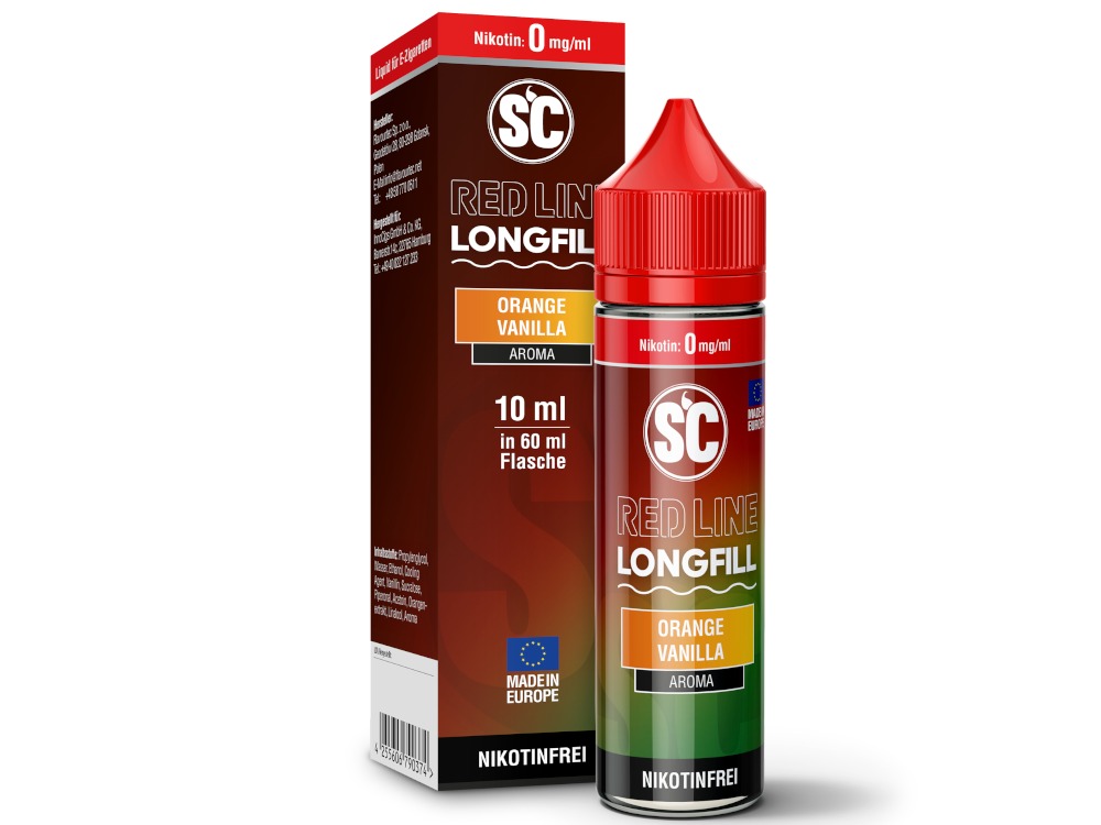 SC - Red Line Longfills 10 ml - Orange Vanilla SC - Red Line Longfills 10 ml - Orange Vanilla