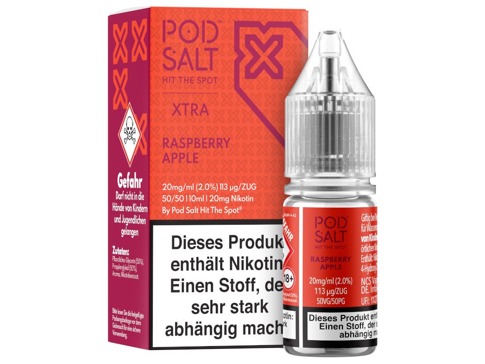 Pod Salt X - Nikotinsalz Liquid - Raspberry Apple