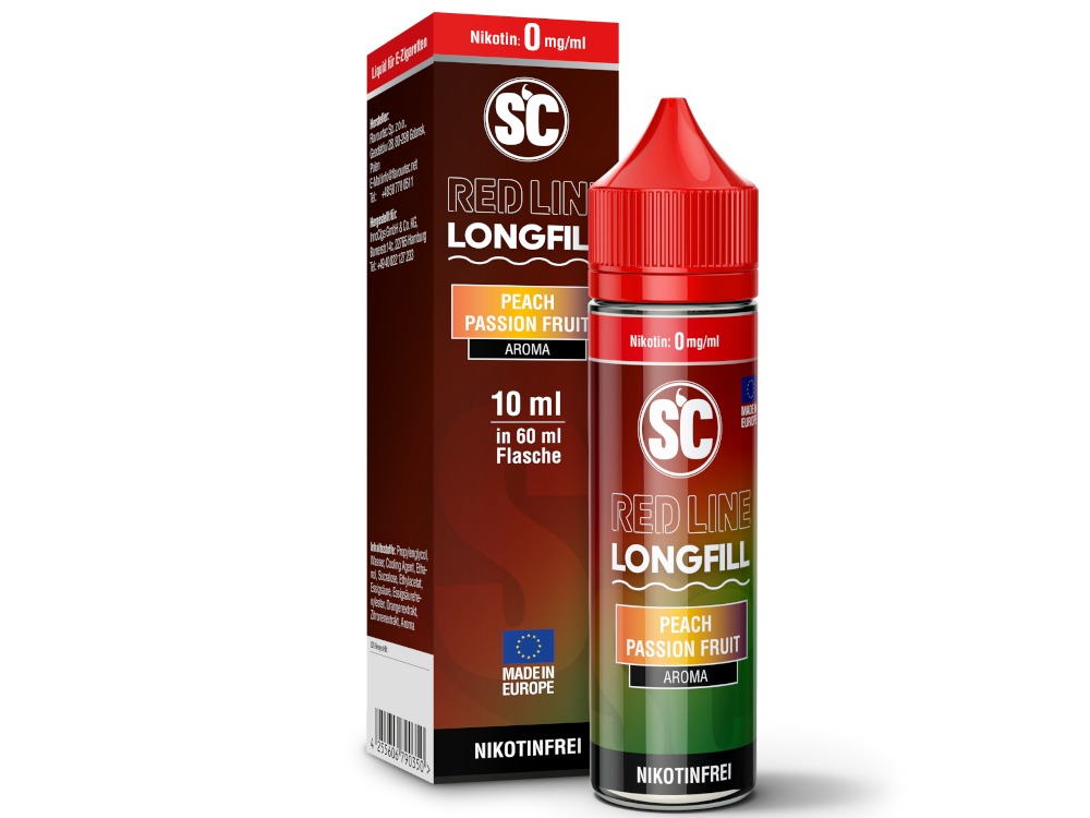 SC - Red Line Longfills 10 ml - Peach Passion Fruit SC - Red Line Longfills 10 ml - Peach Passion Fruit