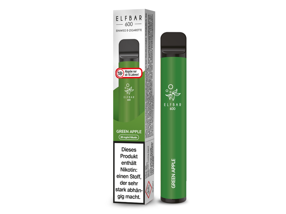 Elfbar 600 Einweg E-Zigarette - Green Apple