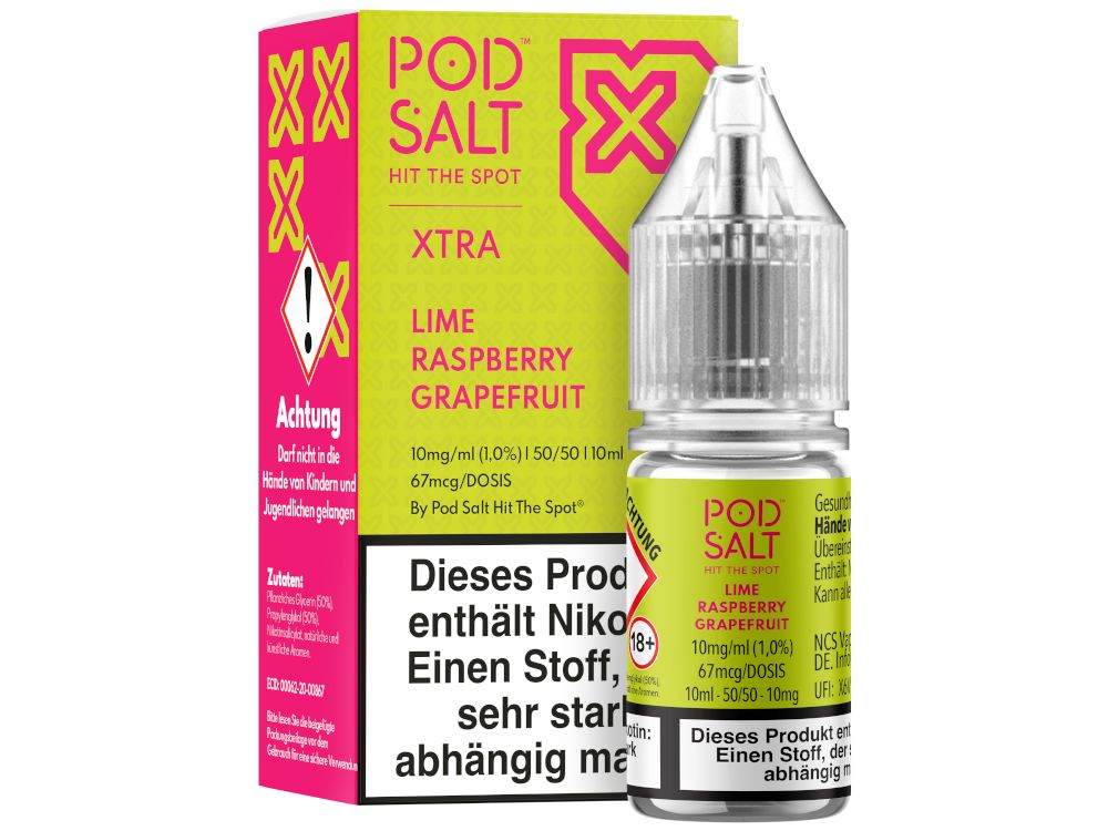Pod Salt X - Nikotinsalz Liquid - Lime Raspberry Grapefruit Pod Salt X - Nikotinsalz Liquid - Lime Raspberry Grapefruit