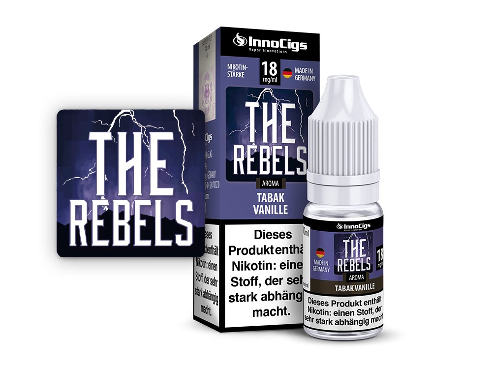 The Rebels Tabak Vanille Aroma - Liquid für E-Zigaretten The Rebels Tabak Vanille Aroma - Liquid für E-Zigaretten