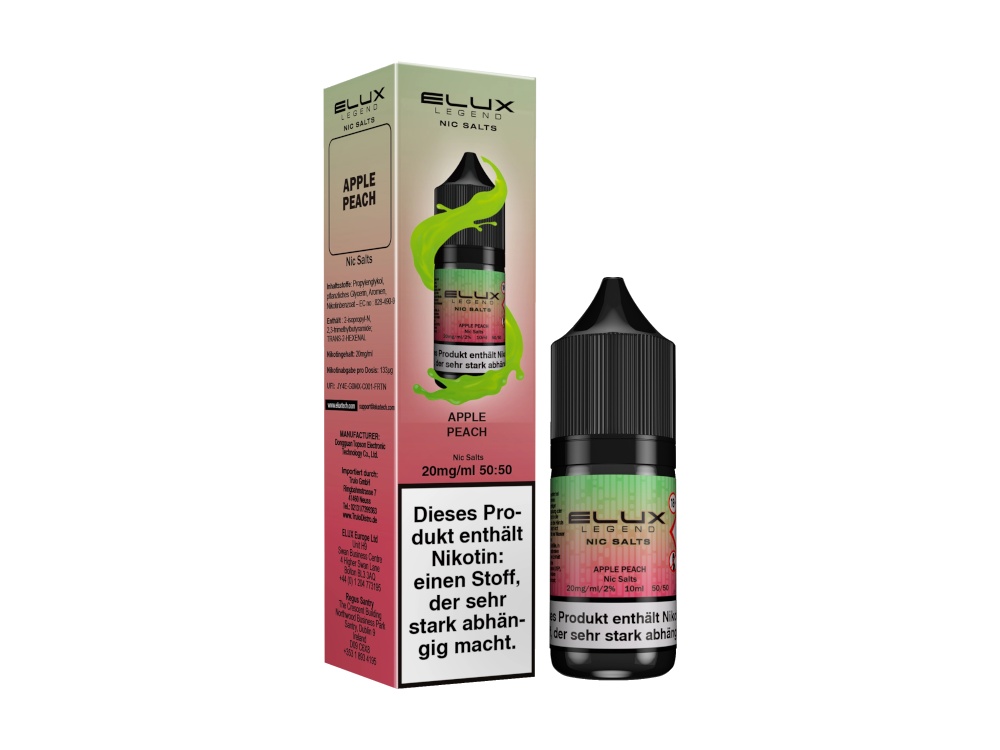 Elux - Nikotinsalz Liquid - Apple Peach Elux - Nikotinsalz Liquid - Apple Peach