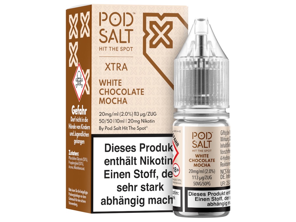 Pod Salt X - Nikotinsalz Liquid - White Chocolate Mocha
