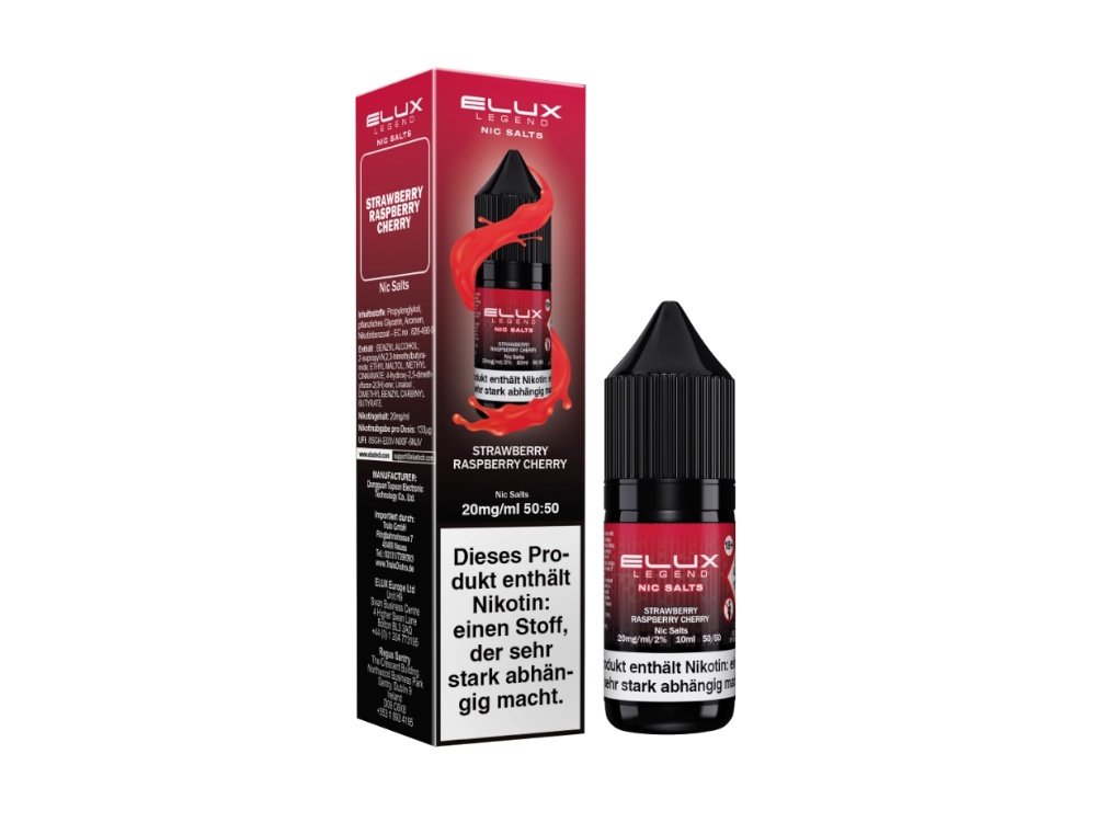 Elux - Nikotinsalz Liquid - Strawberry Raspberry Cherry Elux - Nikotinsalz Liquid - Strawberry Raspberry Cherry