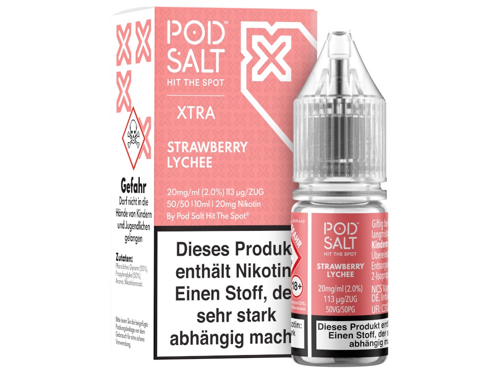 Pod Salt X - Nikotinsalz Liquid - Strawberry Lychee