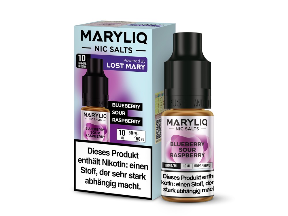 MARYLIQ - Nikotinsalz Liquid - Blueberry Sour Raspberry MARYLIQ - Nikotinsalz Liquid - Blueberry Sour Raspberry
