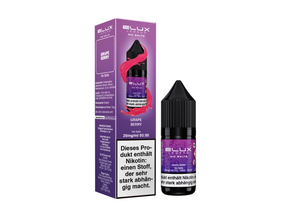 Elux - Nikotinsalz Liquid - Grape Berry Elux - Nikotinsalz Liquid - Grape Berry