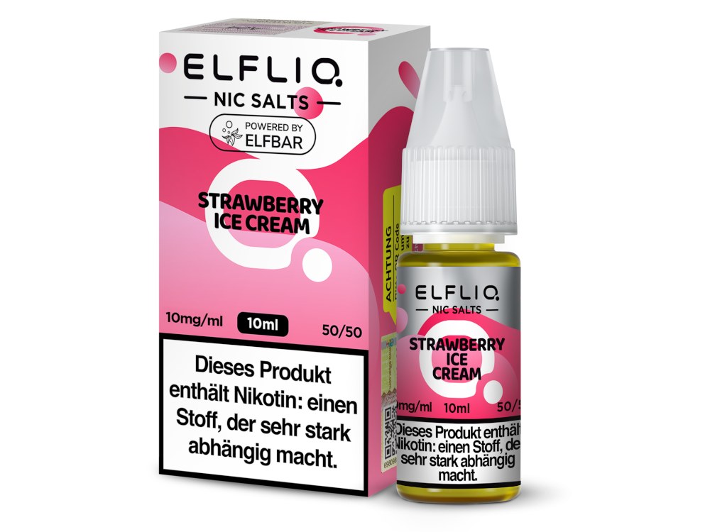 ELFLIQ - Strawberry Ice Cream - Nikotinsalz Liquid ELFLIQ - Strawberry Ice Cream - Nikotinsalz Liquid