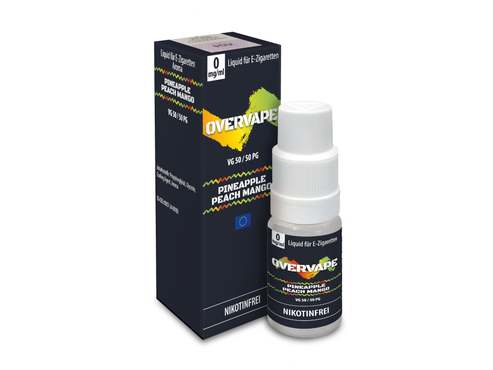 Overvape - Nikotinsalz Liquid - Pineapple Peach Mango Overvape - Nikotinsalz Liquid - Pineapple Peach Mango