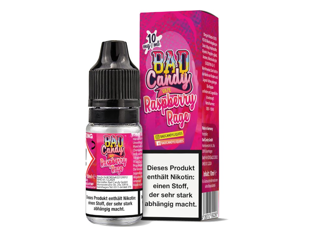 Bad Candy Liquids - Raspberry Rage - Nikotinsalz Liquid Bad Candy Liquids - Raspberry Rage - Nikotinsalz Liquid
