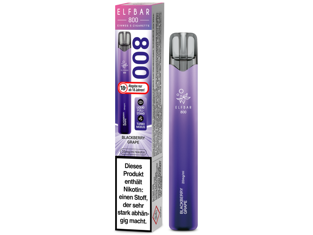 Elfbar 800 Einweg E-Zigarette - Blueberry