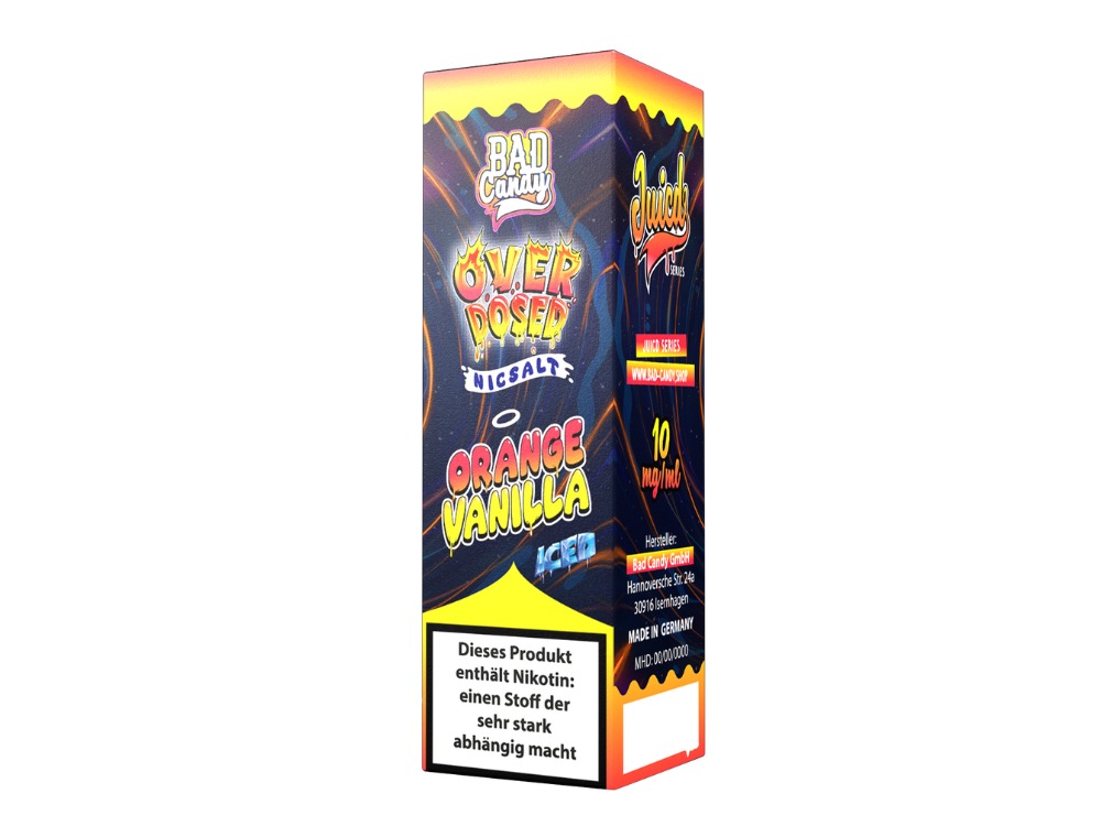 Bad Candy Liquids - Juicd - Nikotinsalz Liquid - Orange Vanilla Bad Candy Liquids - Juicd - Nikotinsalz Liquid - Orange Vanilla