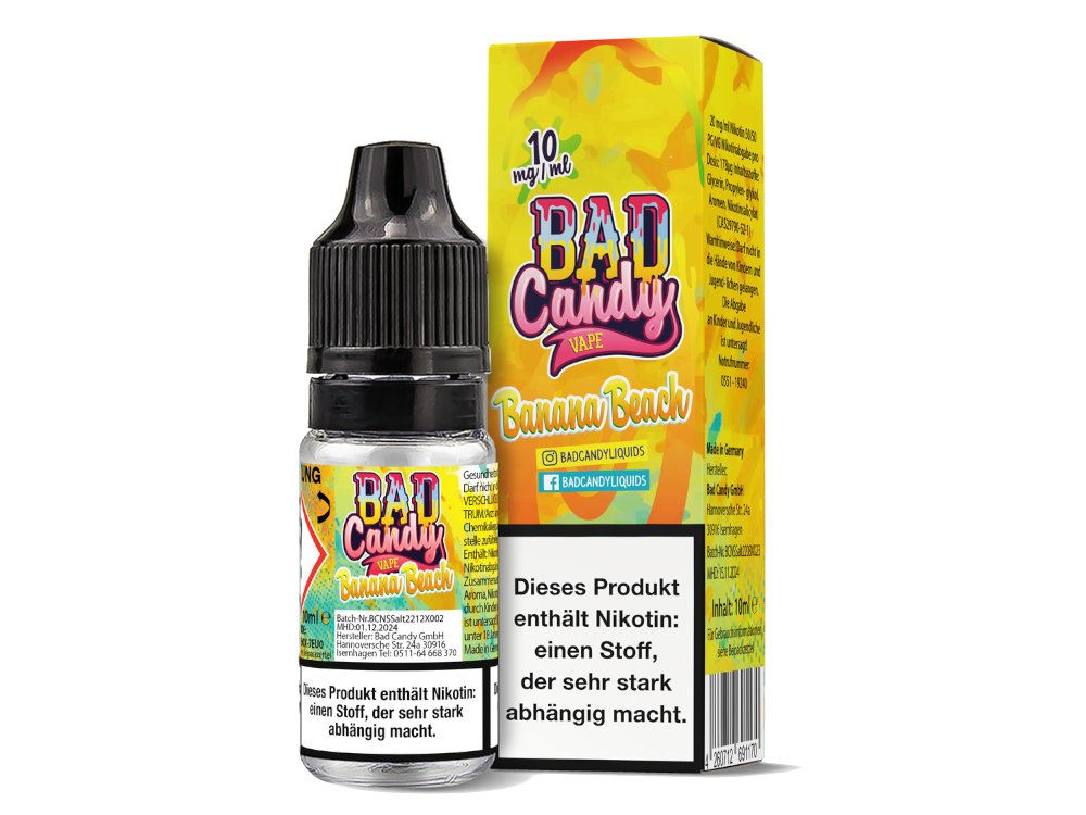 Bad Candy Liquids - Banana Beach - Nikotinsalz Liquid Bad Candy Liquids - Banana Beach - Nikotinsalz Liquid