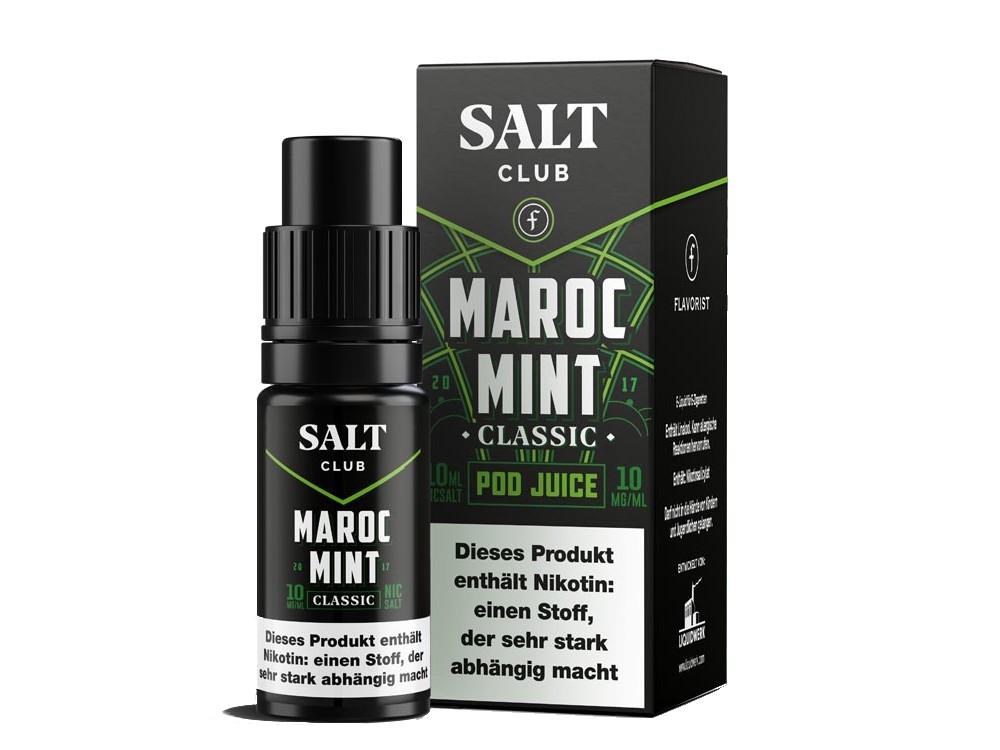 Salt Club - Flavorist Maroc Mint - Nikotinsalz Liquid - Classic Salt Club - Flavorist Maroc Mint - Nikotinsalz Liquid - Classic