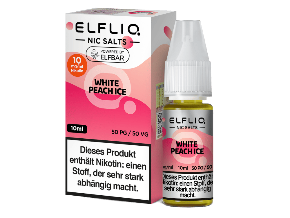 ELFLIQ - White Peach Ice - Nikotinsalz Liquid