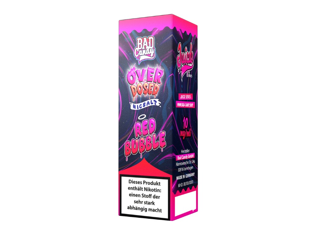 Bad Candy Liquids - Juicd - Nikotinsalz Liquid - Red Bubble Bad Candy Liquids - Juicd - Nikotinsalz Liquid - Red Bubble