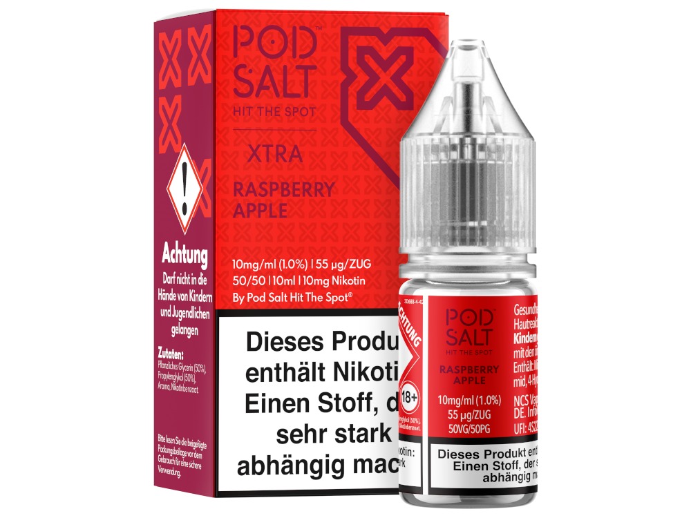 Pod Salt X - Nikotinsalz Liquid - Raspberry Apple