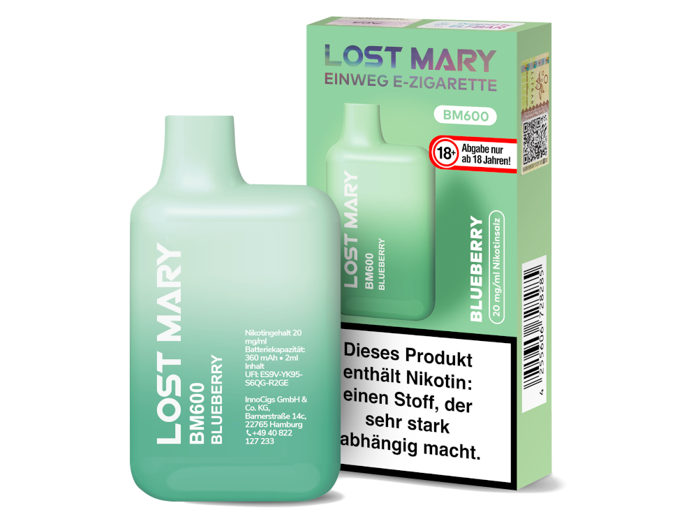 Lost Mary - BM600 Einweg E-Zigarette - 20mg/ml - Watermelon Ice