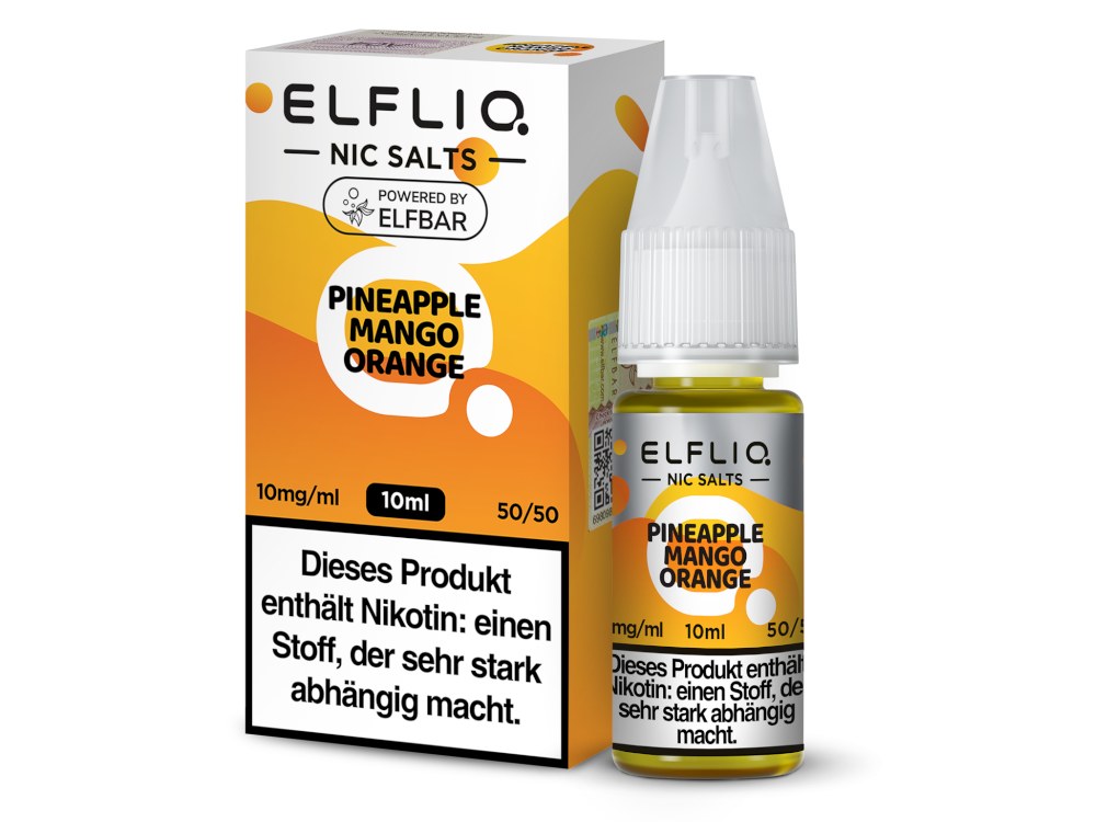 ELFLIQ - Pineapple Mango Orange - Nikotinsalz Liquid ELFLIQ - Pineapple Mango Orange - Nikotinsalz Liquid