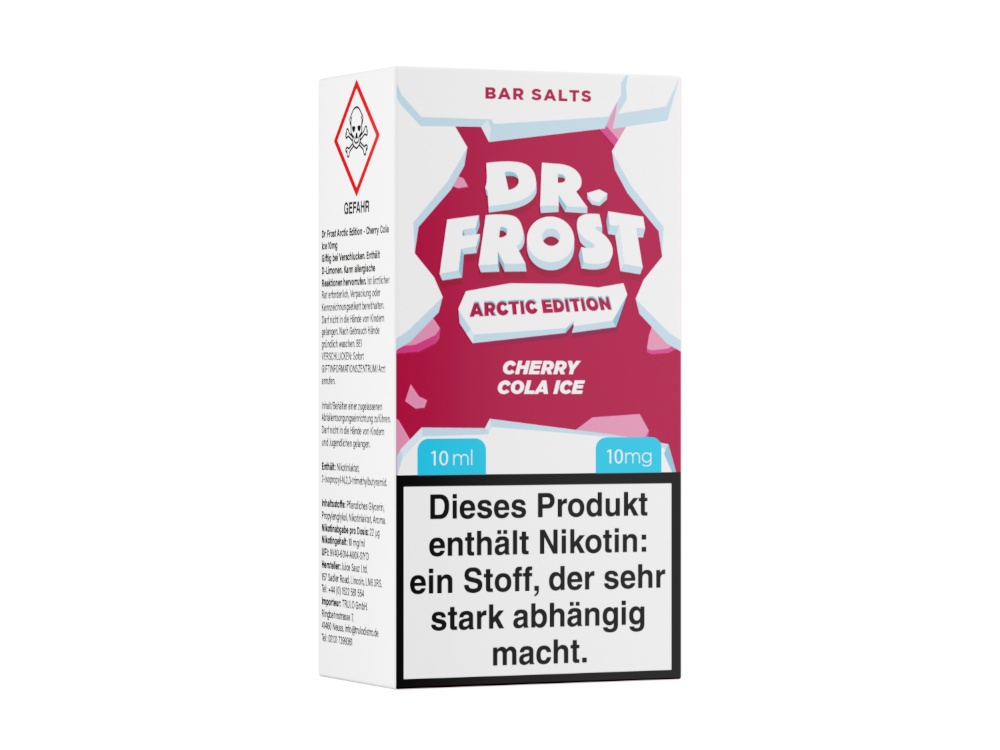 Dr. Frost - Arctic Edition - Nikotinsalz Liquid - Cherry Cola Ice Dr. Frost - Arctic Edition - Nikotinsalz Liquid - Cherry Cola Ice