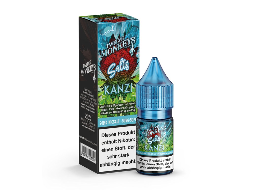 Twelve Monkeys - Iced - Nikotinsalz Liquid - Kanzi Twelve Monkeys - Iced - Nikotinsalz Liquid - Kanzi