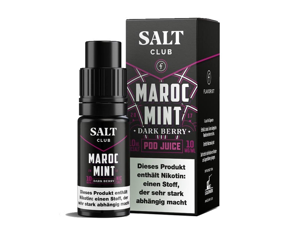 Salt Club - Flavorist Maroc Mint - Nikotinsalz Liquid - Dark Berry Salt Club - Flavorist Maroc Mint - Nikotinsalz Liquid - Dark Berry