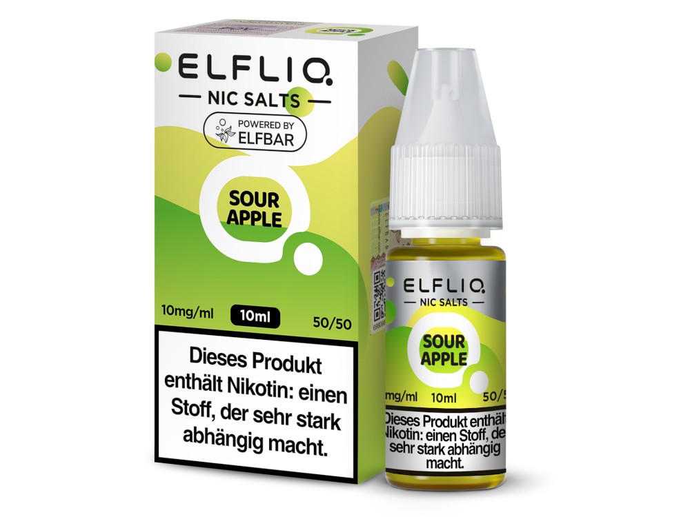 ELFLIQ - Sour Apple - Nikotinsalz Liquid ELFLIQ - Sour Apple - Nikotinsalz Liquid