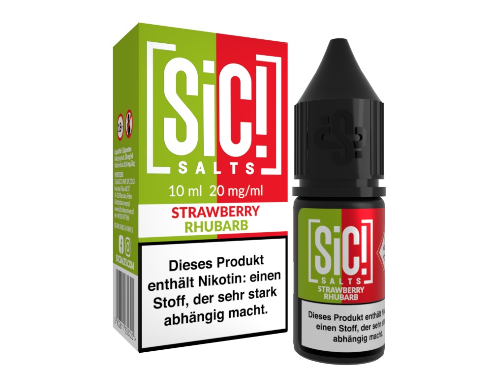 SiC! Salts - Nikotinsalz Liquid - Strawberry Rhubarb SiC! Salts - Nikotinsalz Liquid - Strawberry Rhubarb