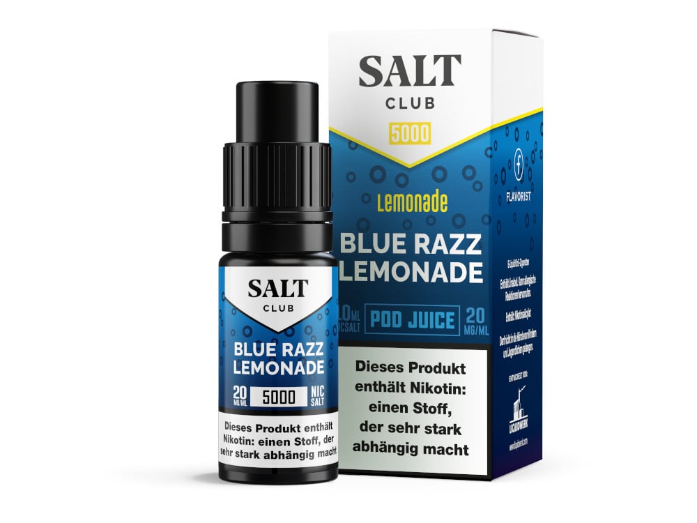 Salt Club - 5000 - Nikotinsalz Liquid 20 mg/ml - Blue Razz Lemonade Salt Club - 5000 - Nikotinsalz Liquid 20 mg/ml - Blue Razz Lemonade
