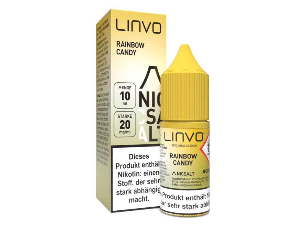 Linvo - Rainbow Candy - Nikotinsalz Liquid 20 mg/ml Linvo - Rainbow Candy - Nikotinsalz Liquid 20 mg/ml
