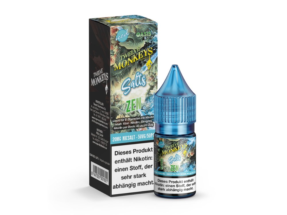 Twelve Monkeys - Iced - Nikotinsalz Liquid - Zen Twelve Monkeys - Iced - Nikotinsalz Liquid - Zen