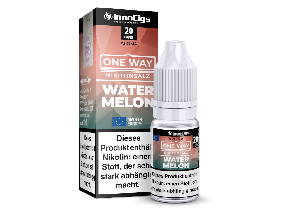 InnoCigs - One Way - Watermelon - Nikotinsalz Liquid InnoCigs - One Way - Watermelon - Nikotinsalz Liquid
