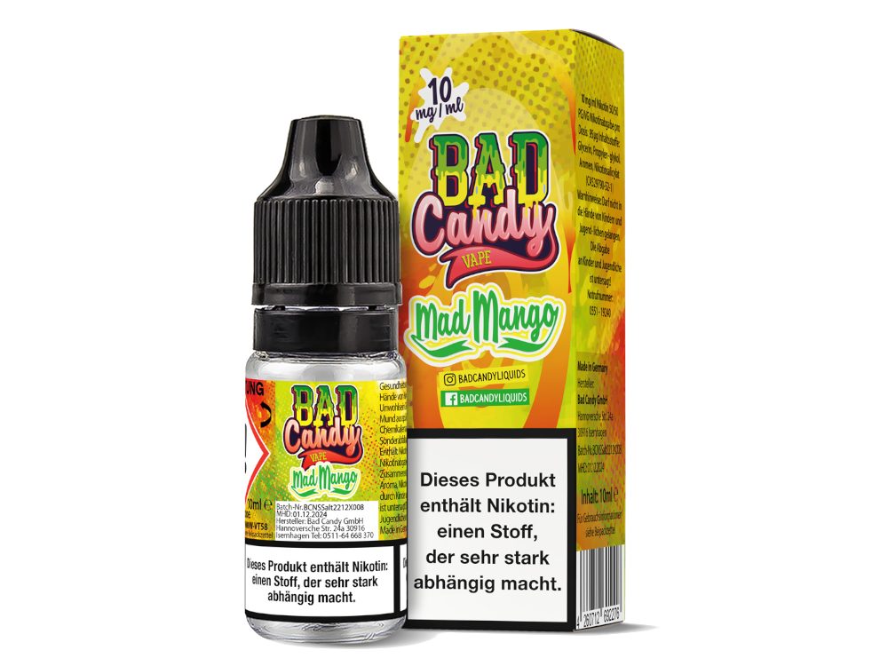Bad Candy Liquids - Mad Mango - Nikotinsalz Liquid Bad Candy Liquids - Mad Mango - Nikotinsalz Liquid