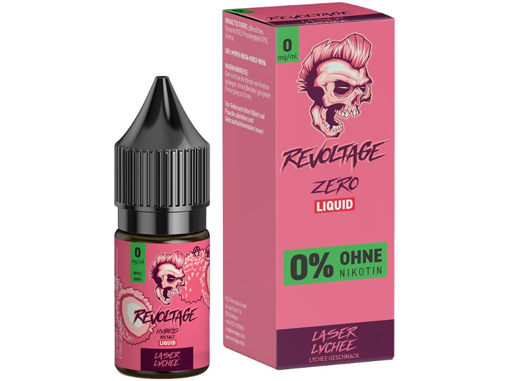 Revoltage - Hybrid Nikotinsalz Liquid - Laser Lychee Revoltage - Hybrid Nikotinsalz Liquid - Laser Lychee